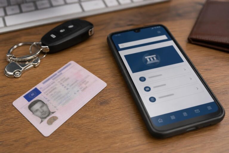 Vezetői engedély és okostelefon online jogosítvány-hosszabbításhoz