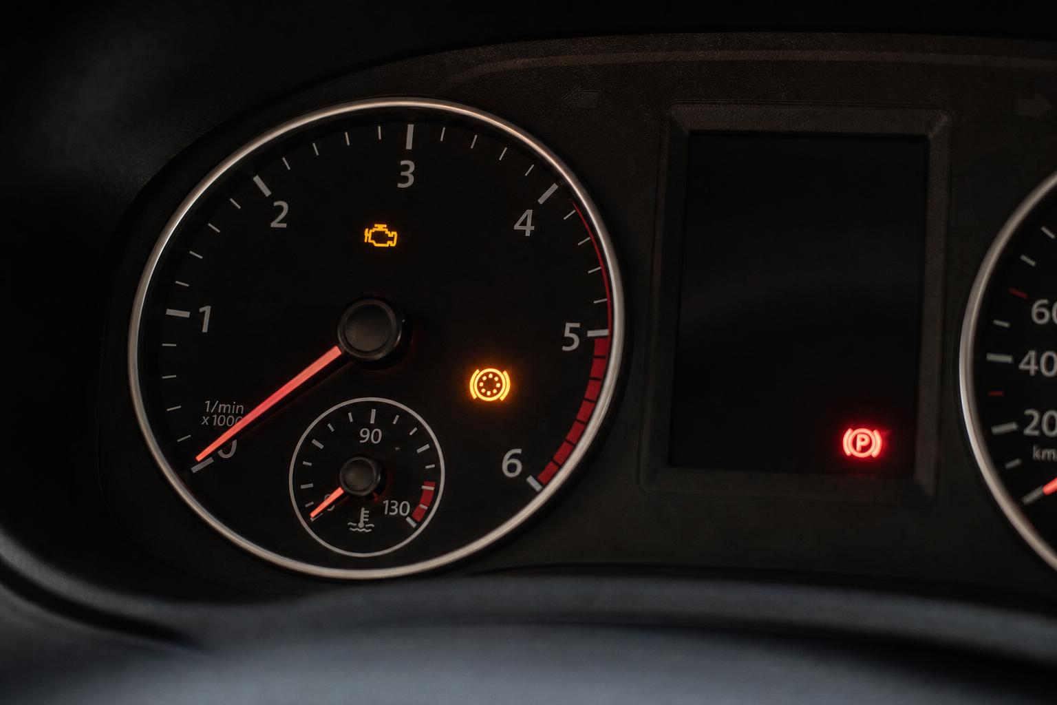 Autó műszerfala motorleállítás után, a kettős tömegű lendkerék hibájára utaló zaj témájához kapcsolódóan