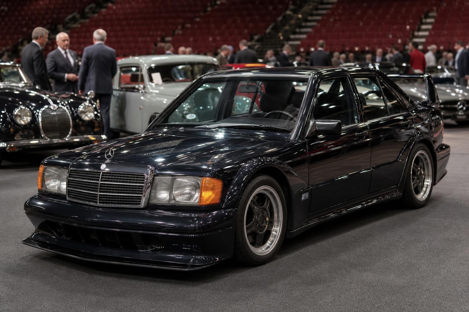 Eredeti Mercedes-Benz 190E 2.5-16 Evolution II aukciós környezetben
