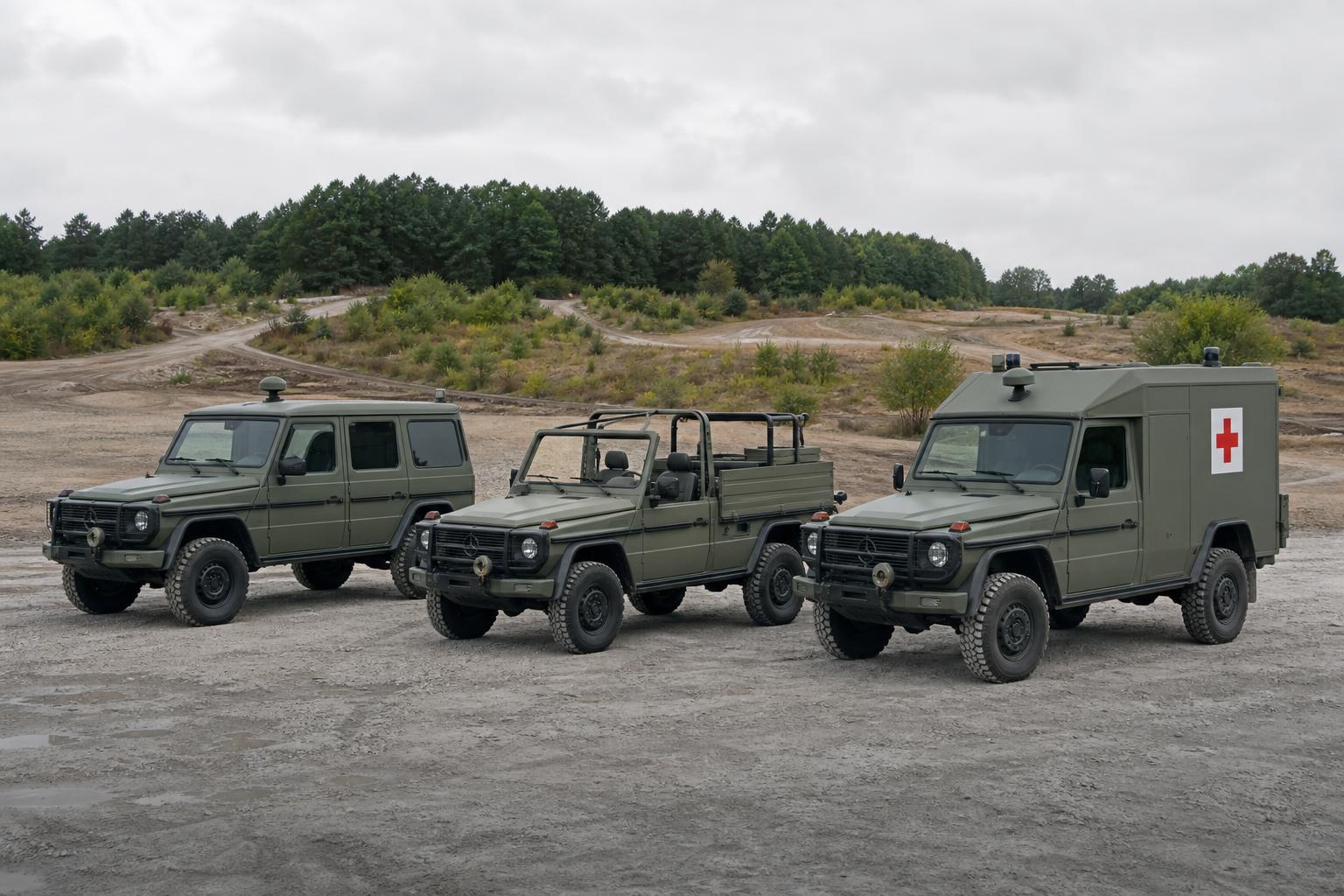 Katonai Mercedes G-osztály alapú járművek a Rheinmetall Wolf Pack kínálatában