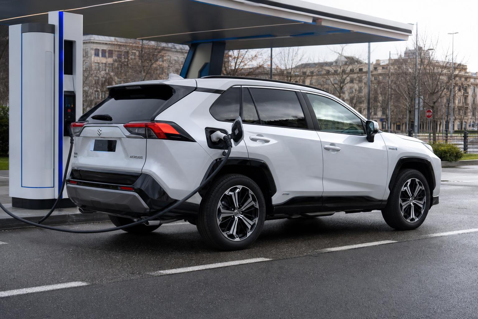 Suzuki Across plug-in hibrid SUV CCS gyorstöltőn