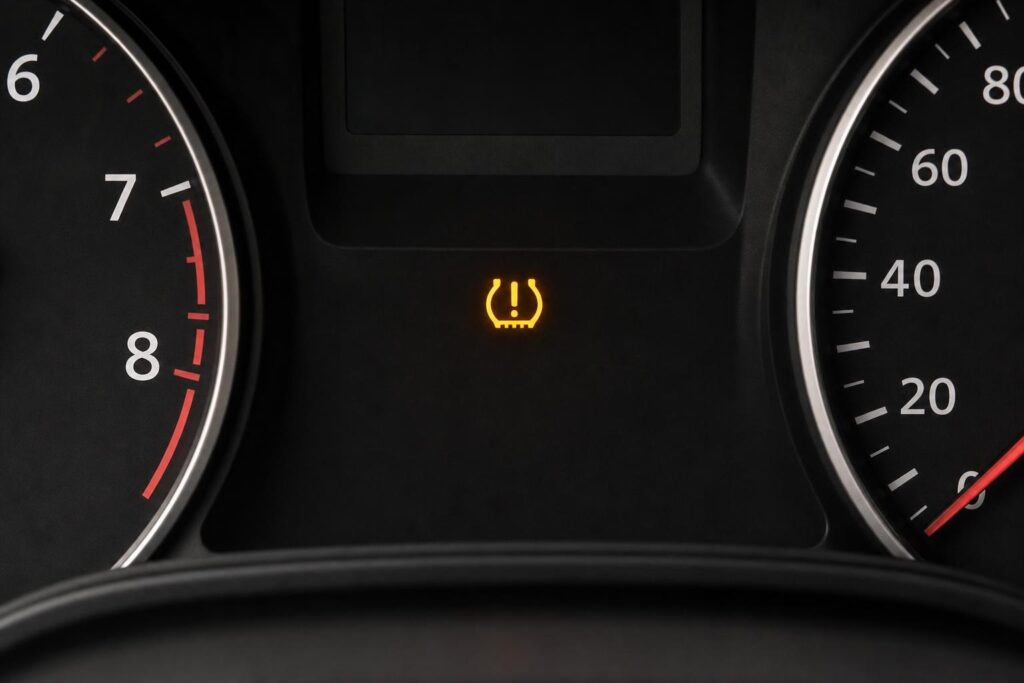 Autó műszerfala világító TPMS guminyomás-ellenőrző piktogrammal