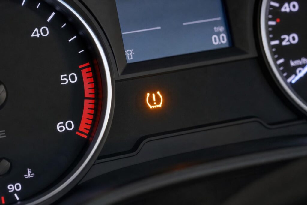 Autó műszerfala világító TPMS guminyomás-ellenőrző visszajelzővel