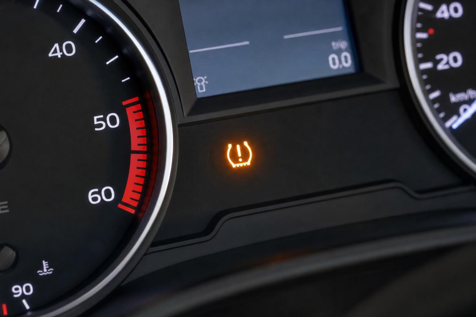 Autó műszerfala világító TPMS guminyomás-ellenőrző visszajelzővel