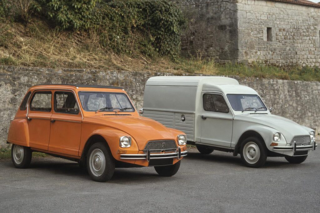Vintage Citroën Dyane és Acadiane egymás mellett