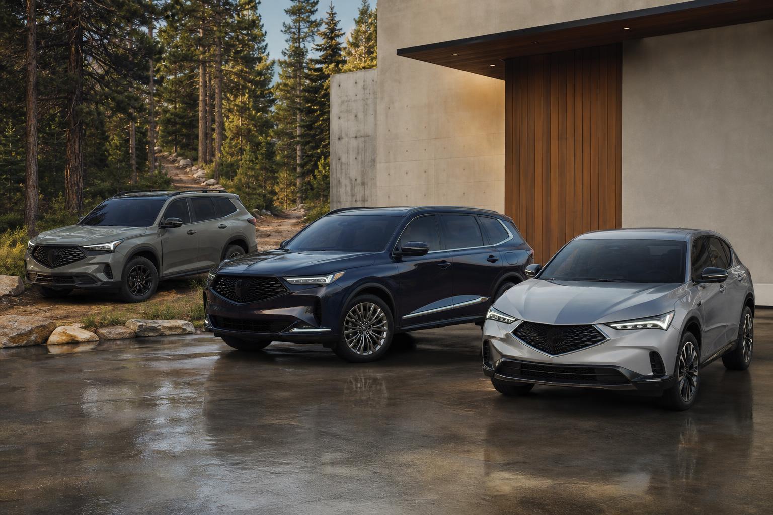 Három új Acura SUV terve szabadtéri, nagy családi és hibrid modellel