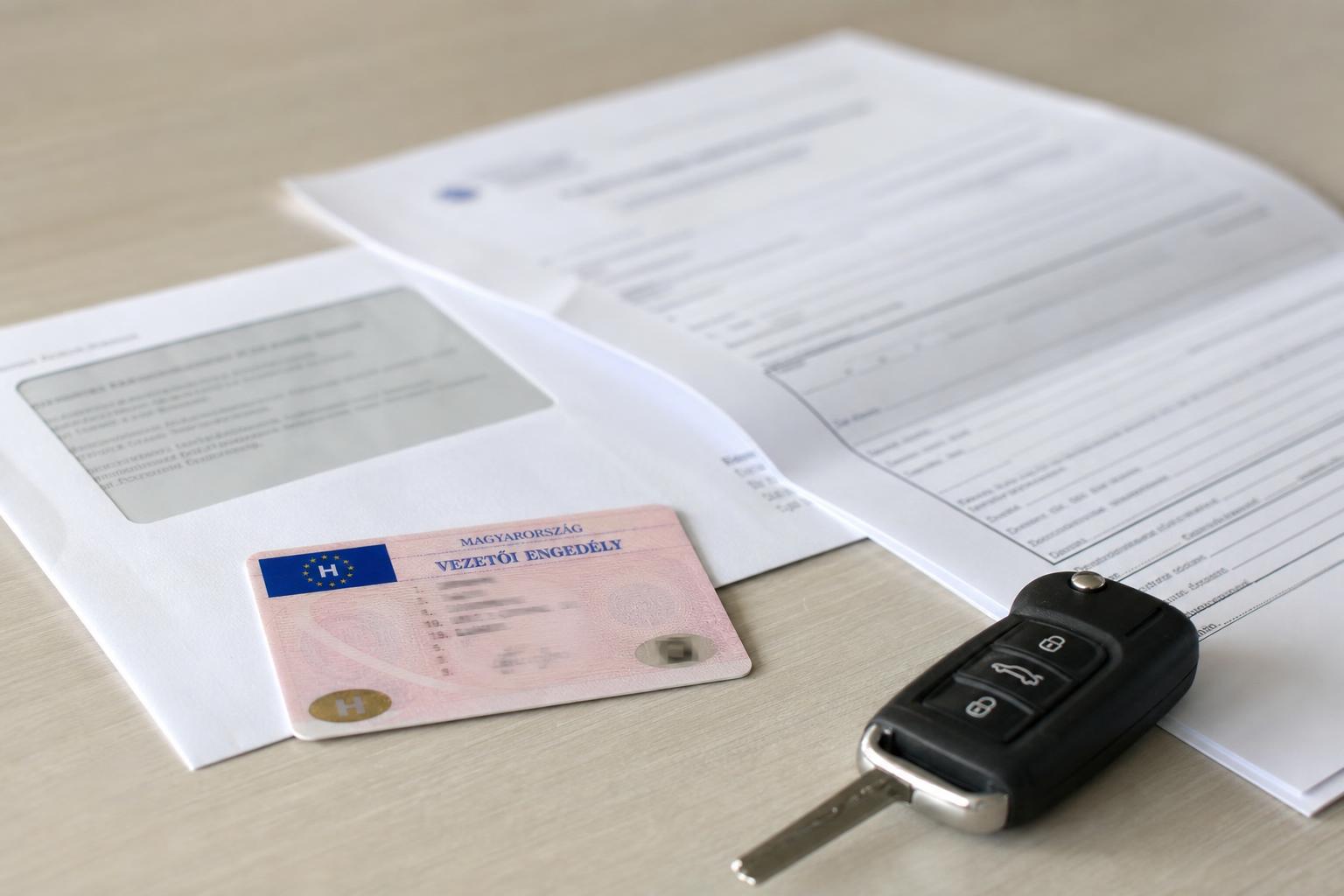 Magyar vezetői engedély és hivatalos iratok az eltiltás utáni visszaigényléshez