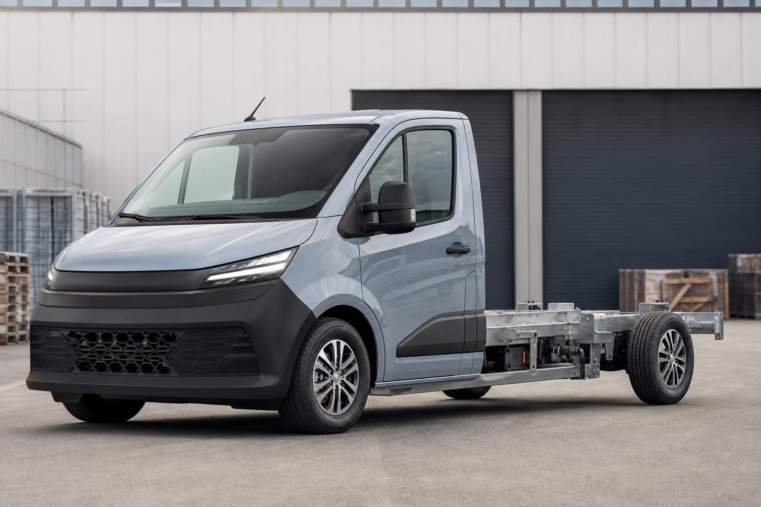 Kia PV5 Chassis Cab elektromos alvázfülke nagyobb akkumulátorral