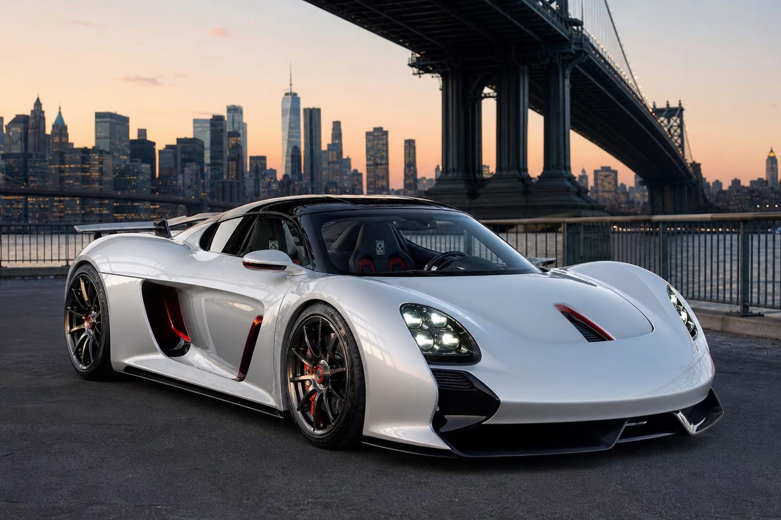 A Porsche Mission S tanulmányautó motorsport ihlette részletekkel