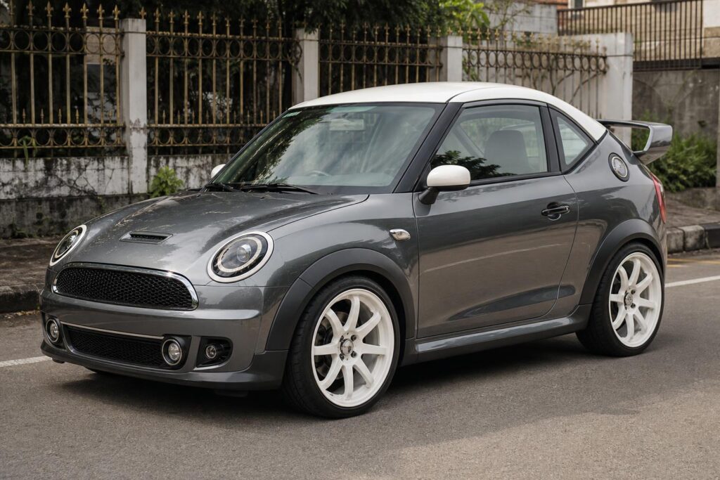 Mini Coupe stílusú, Suzuki Swift alapú egyedi átépítés Indonéziában
